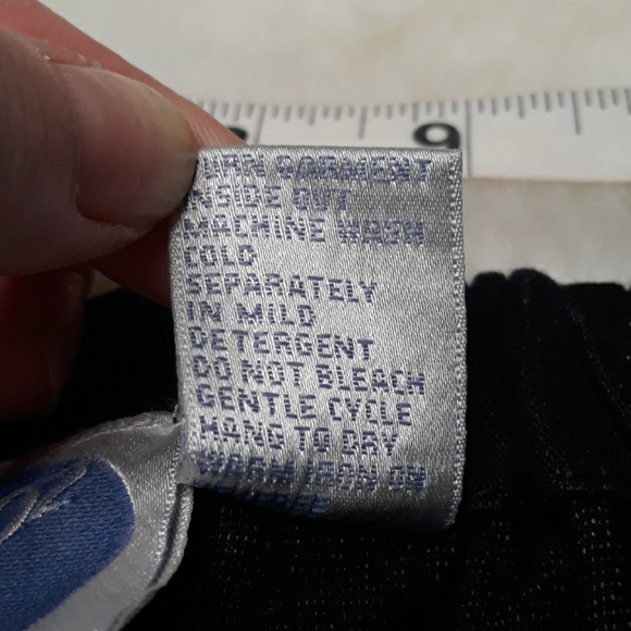 DG2 by Diane Gilman black jeans with ankle pockets - Picture 7 of 7